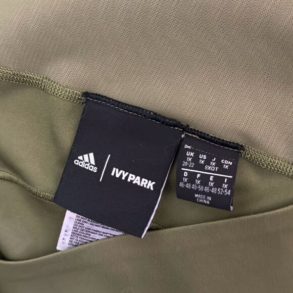 Adidas Ivy Park X Peloton Olive Focus Power Tights 1X - Picture 7 of 8